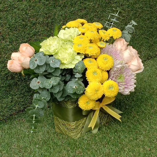 "Eucalyptus Sunshine" Floral Arrangement