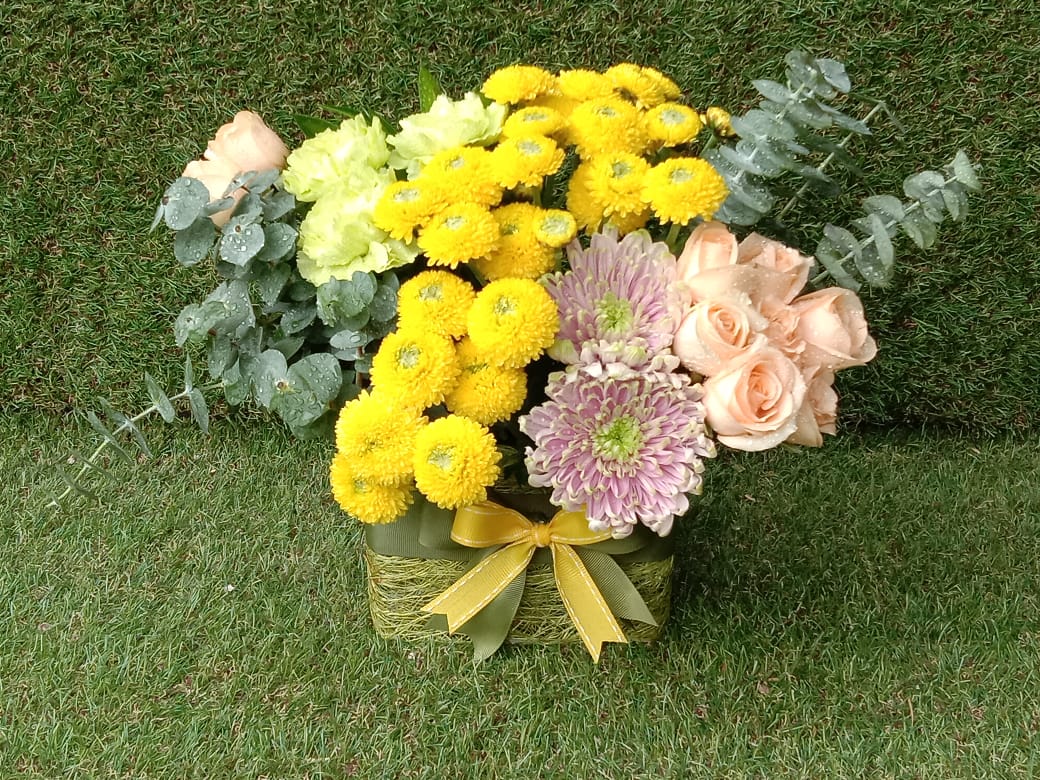 "Eucalyptus Sunshine" Floral Arrangement