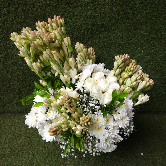 "Rajnigandha Radiance" Floral Arrangement