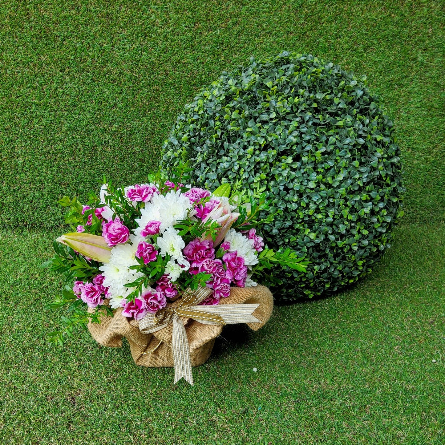 "Burlap Fun" Floral Arrangement