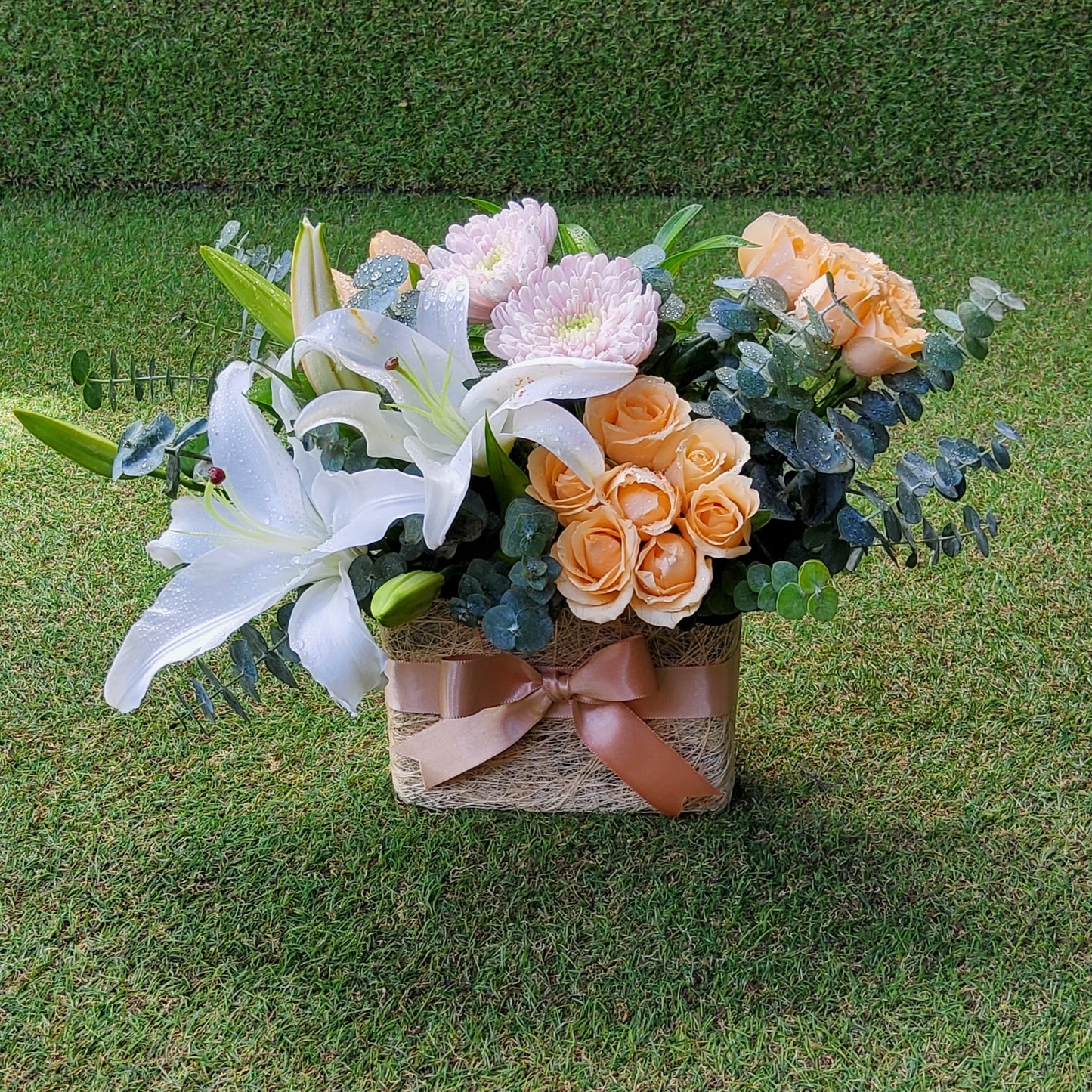 "Eucalyptus & Lily" Floral Arrangement