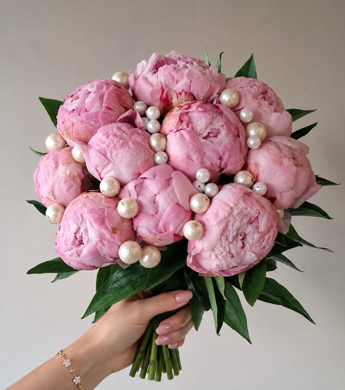 "Pearls & Peonies" Luxury Bouquet