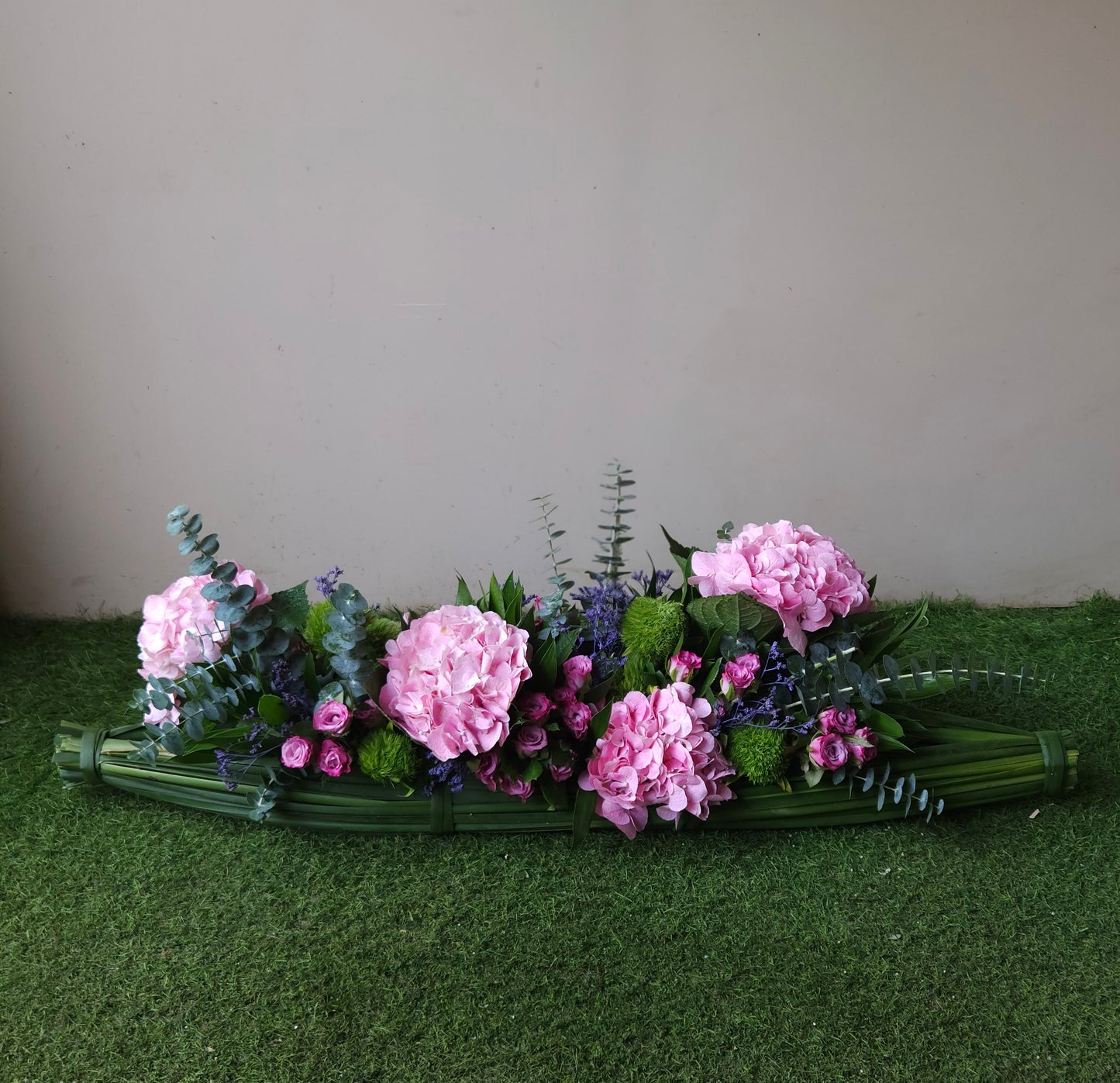 "Canoe of Blooms" Floral Arrangement